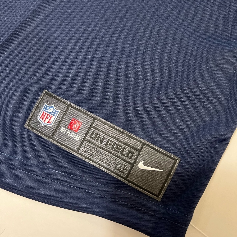 NFL Blue and White Boxy Fitted Jersey - Picture 14 of 16